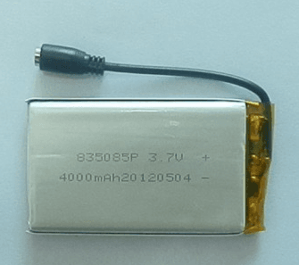 Lithium-Polymer (LiPo) — 853085 / 4000 mAh prismatic
