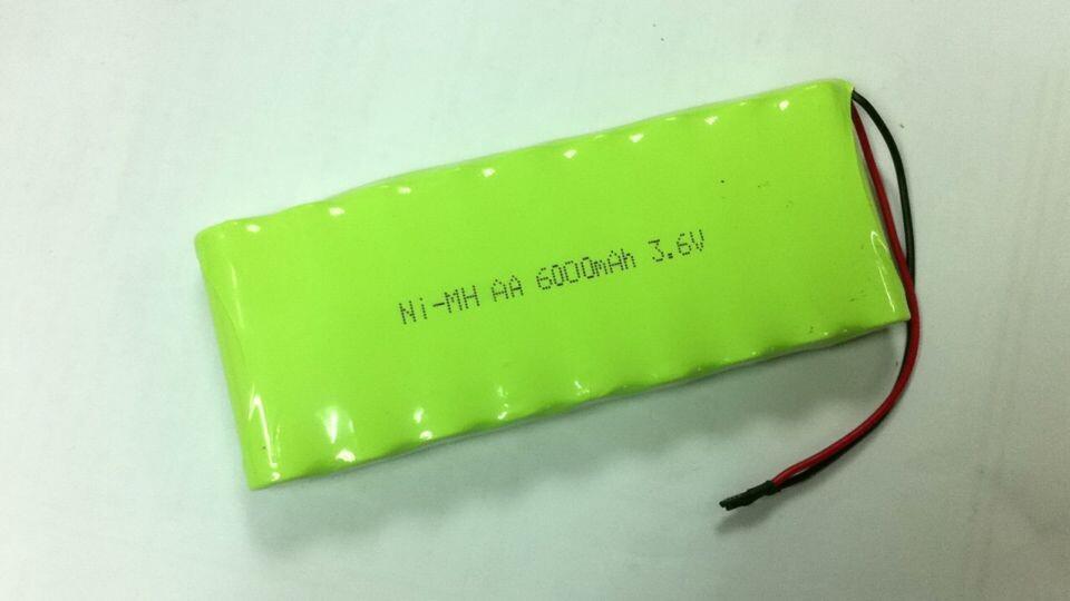 Nickel-Metal Hydride (NiMH) — AA 6000 mAh / 3.6 V pack